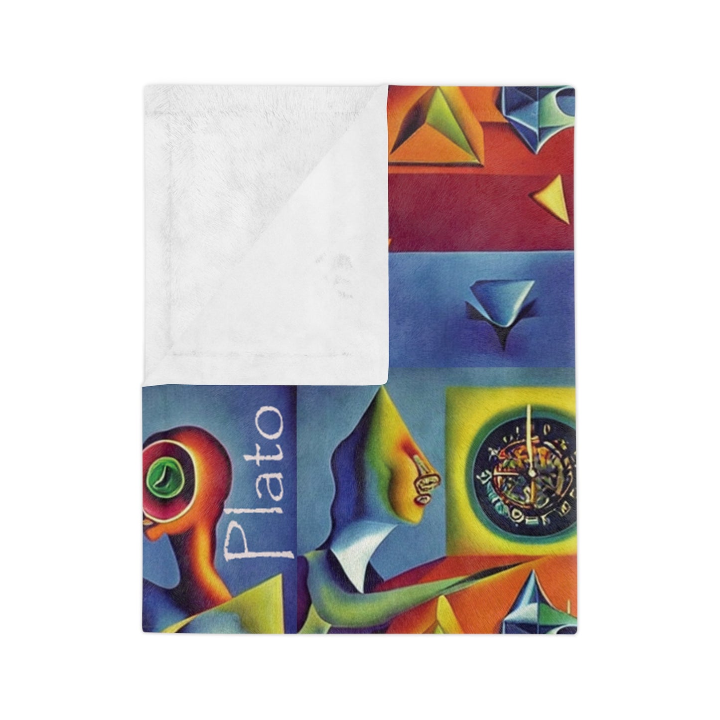 Cosmic Dialogues Velveteen Microfiber Blanket