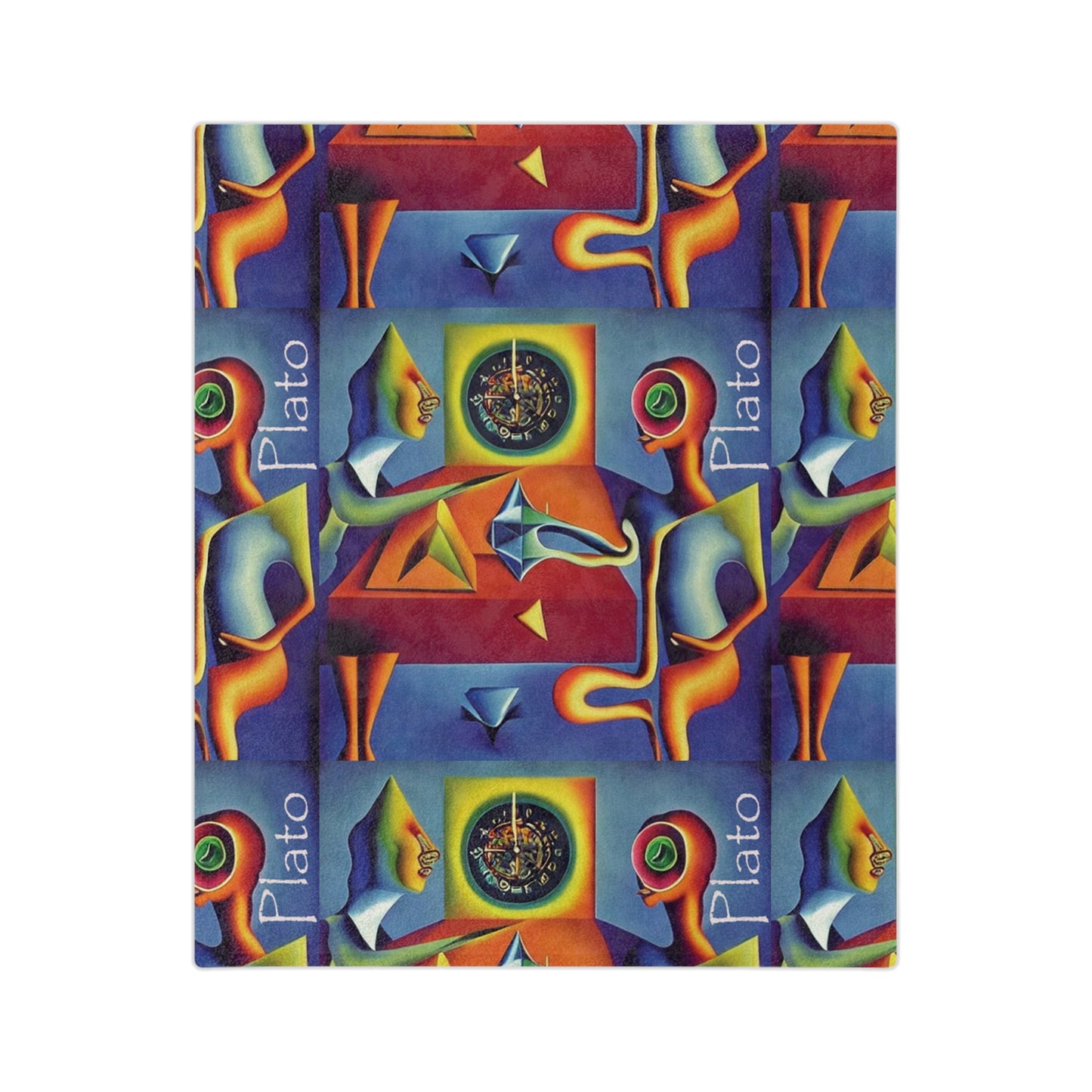 Cosmic Dialogues Velveteen Microfiber Blanket