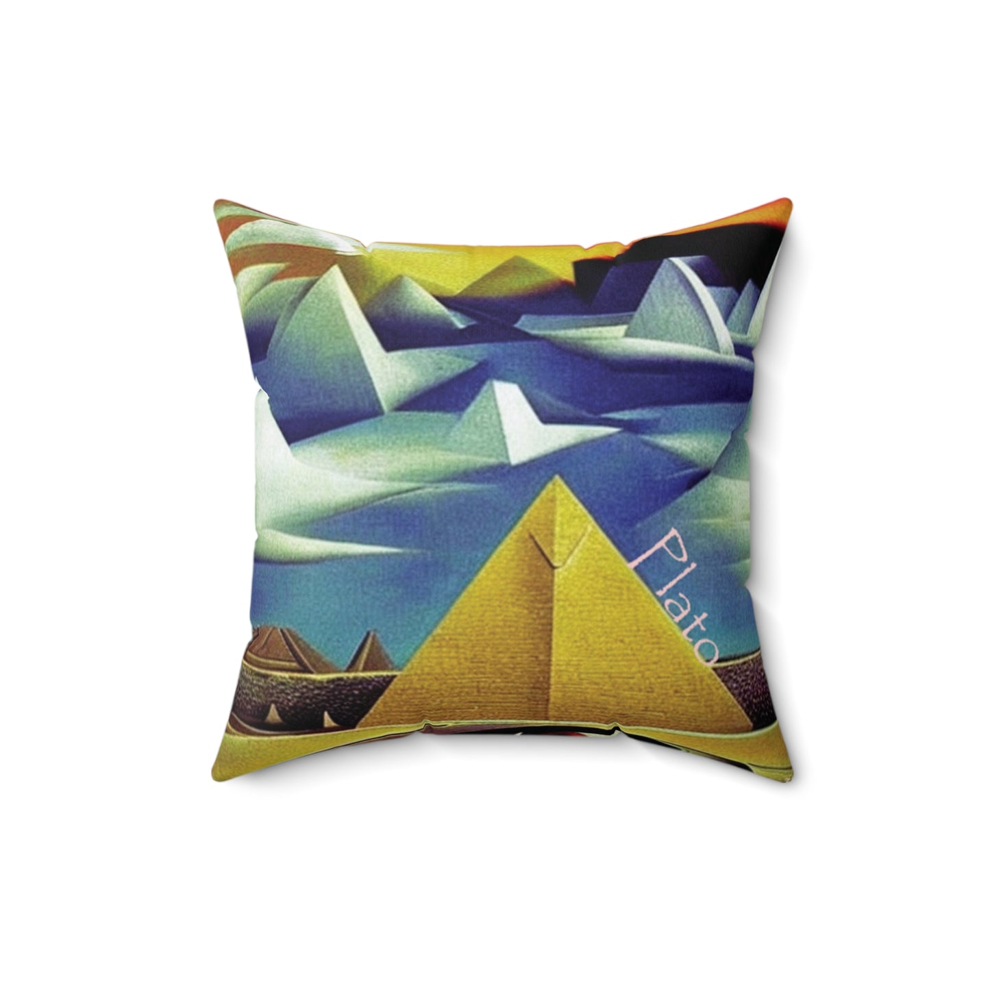 Pyramids of Vision Throw Pillow