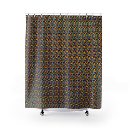 Vivid Abstractions Shower Curtain