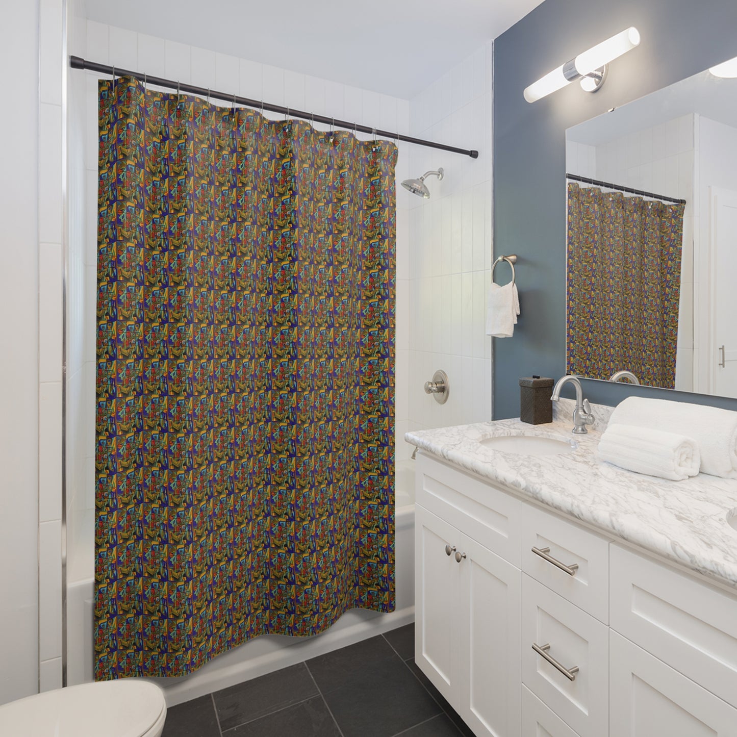 Vivid Abstractions Shower Curtain
