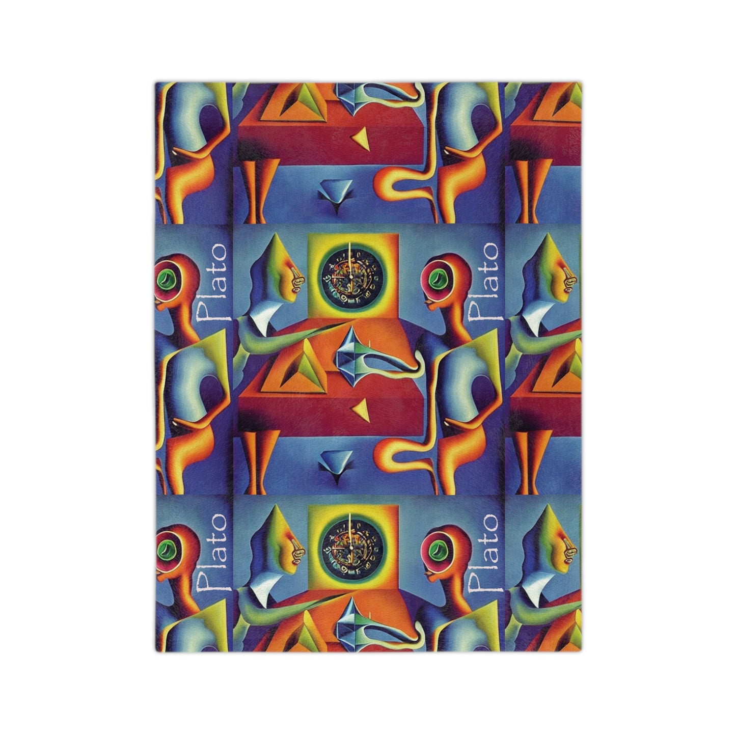 Cosmic Dialogues Velveteen Microfiber Blanket