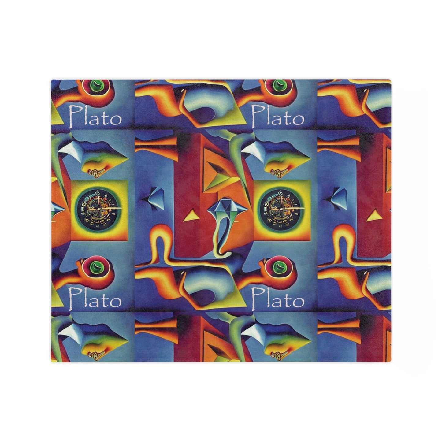 Cosmic Dialogues Velveteen Microfiber Blanket