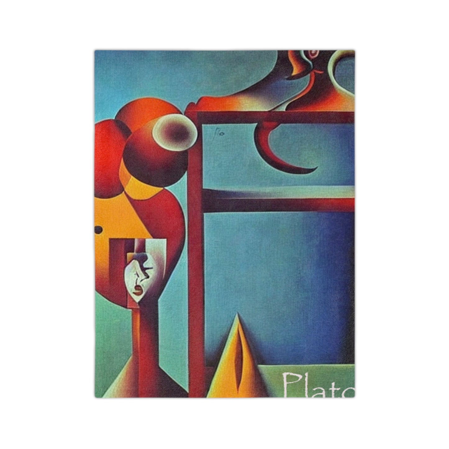 Abstract Reflections Microfiber Blanket