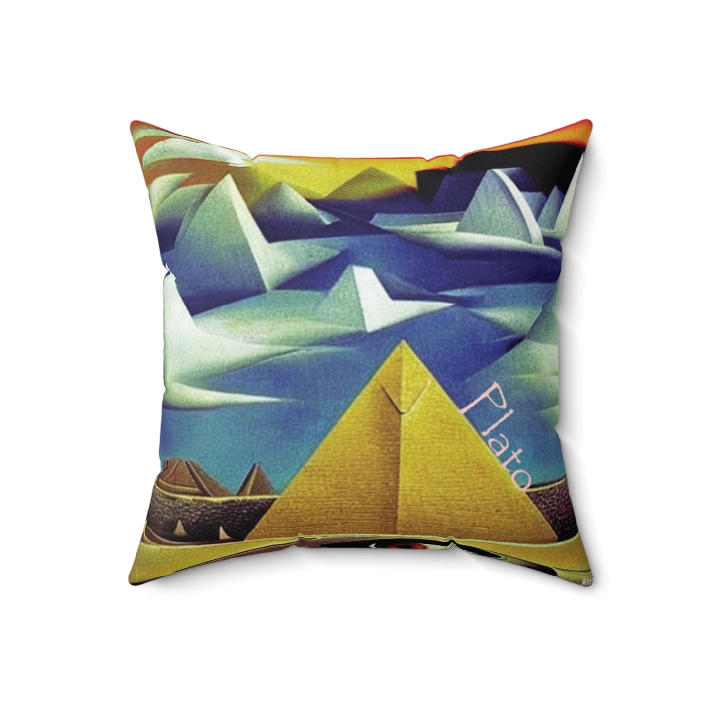 Pyramids of Vision Throw Pillow