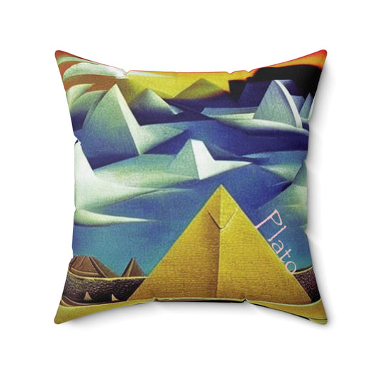 Pyramids of Vision Throw Pillow