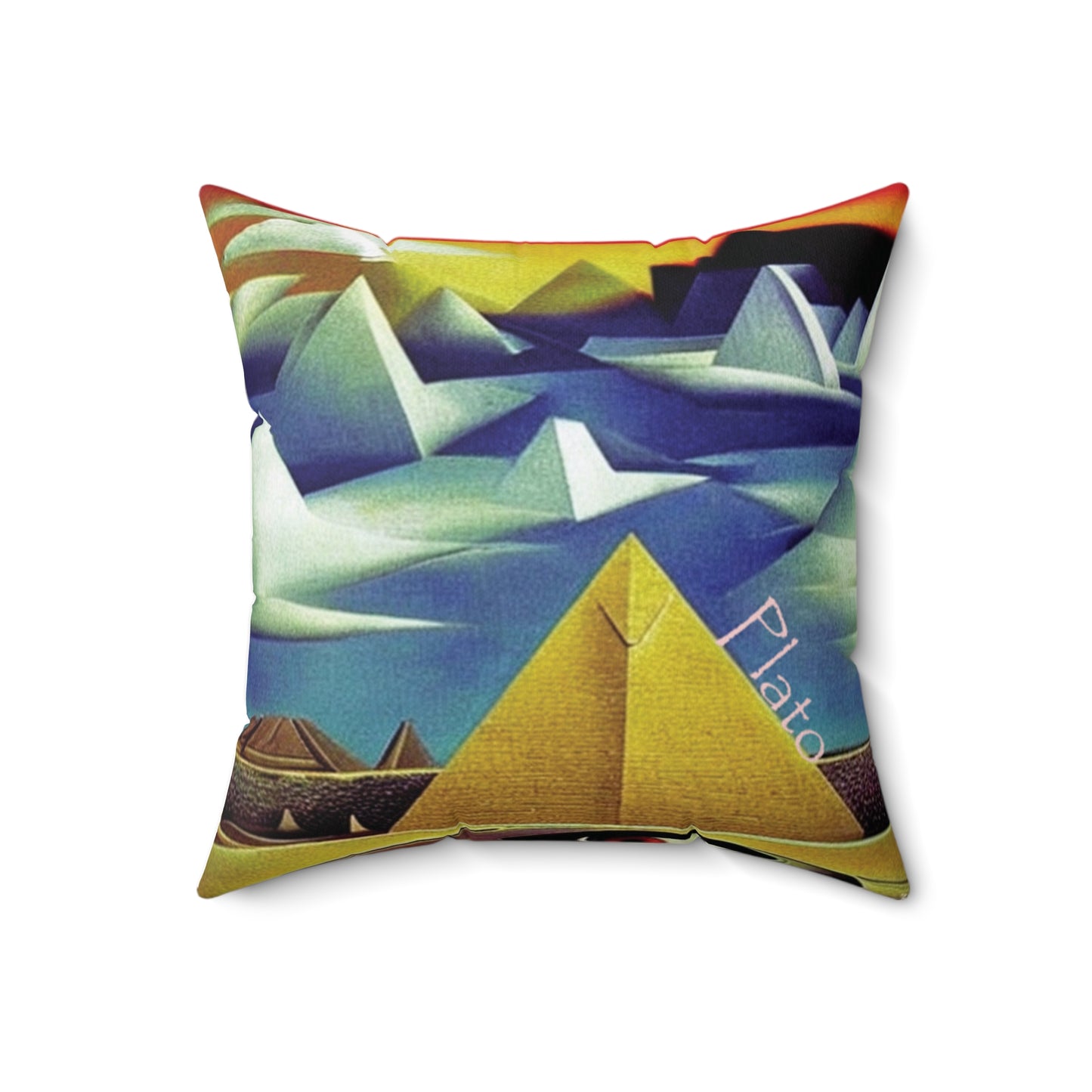 Pyramids of Vision Throw Pillow