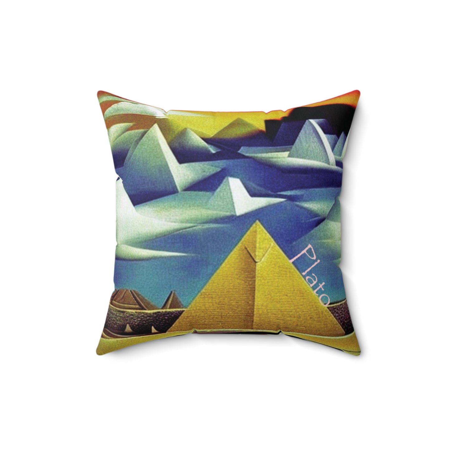 Pyramids of Vision Throw Pillow