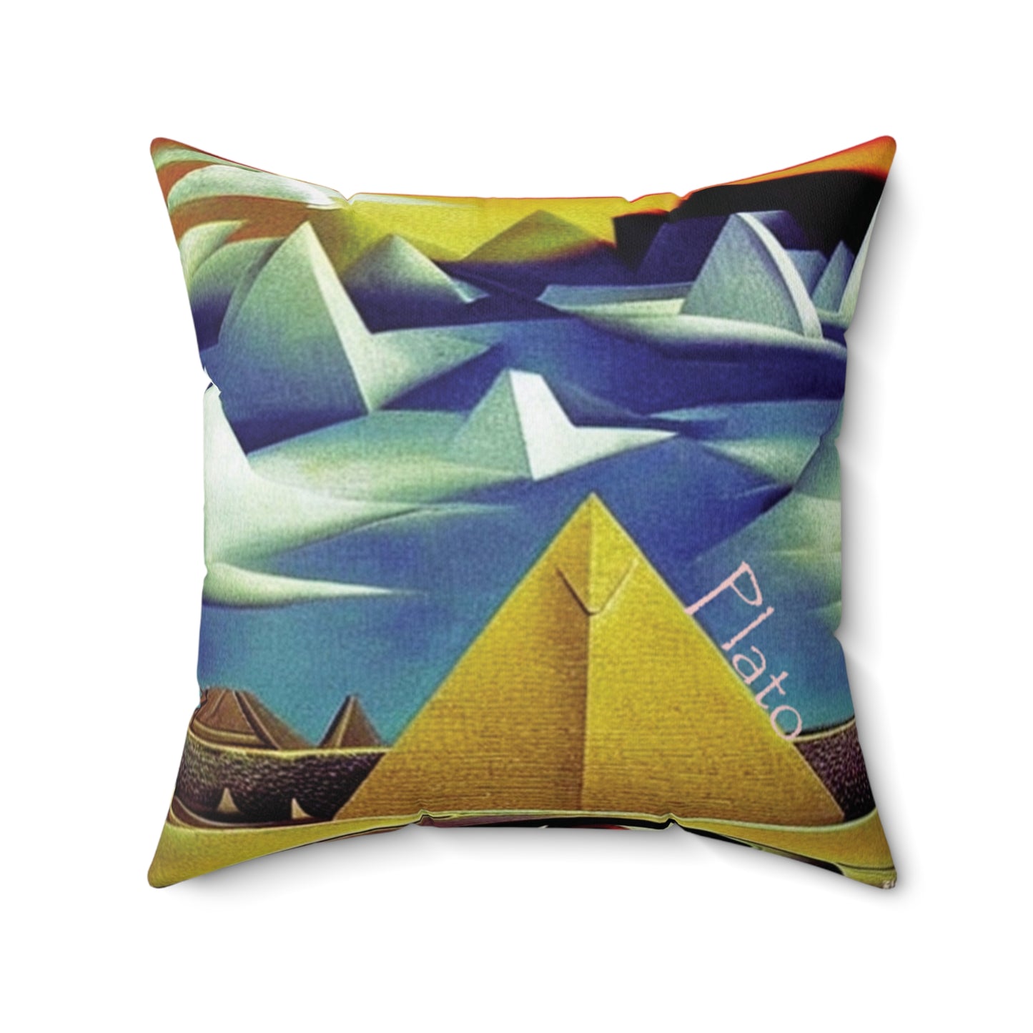 Pyramids of Vision Throw Pillow
