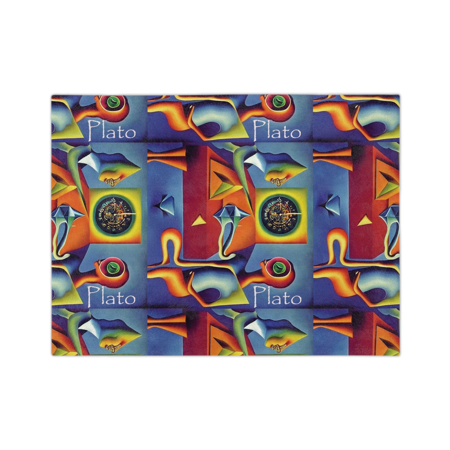 Cosmic Dialogues Velveteen Microfiber Blanket