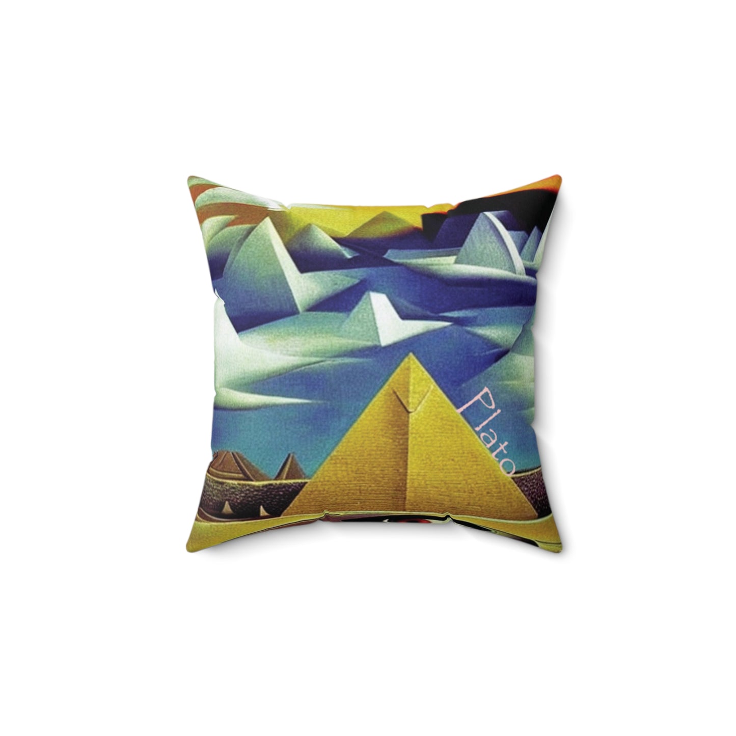 Pyramids of Vision Throw Pillow