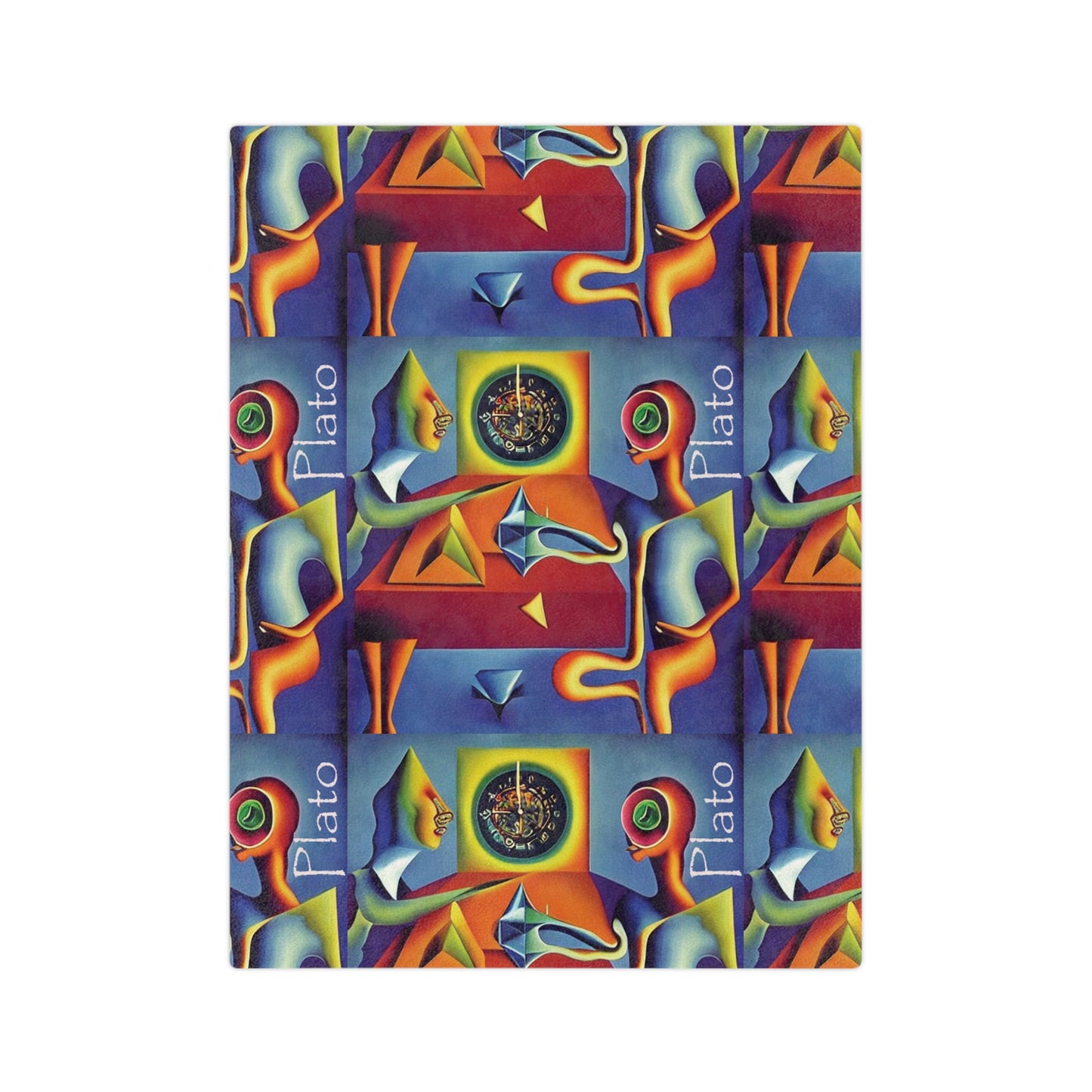 Cosmic Dialogues Velveteen Microfiber Blanket